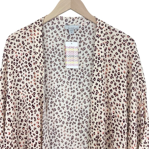 Allison Joy Leopard Print Kimono XS/S - Picture 2 of 7